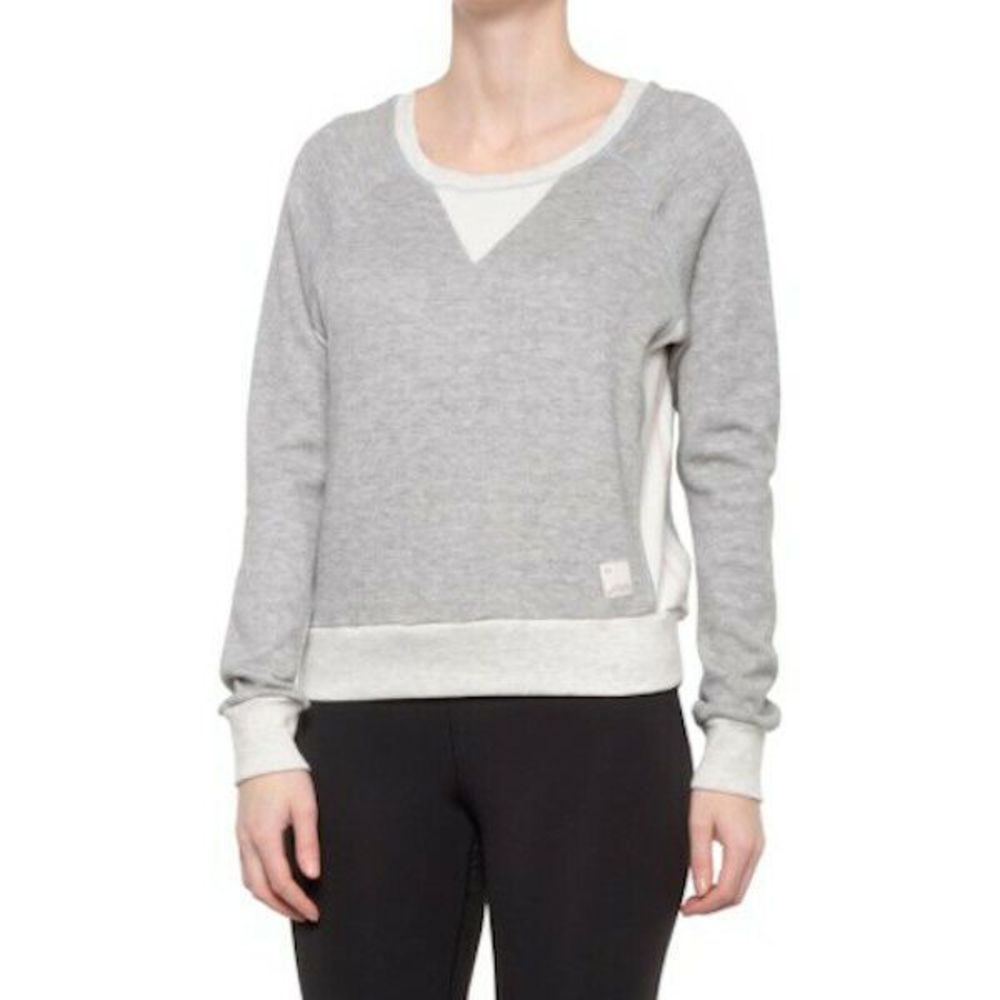 Maaji Women's Sweater Long Sleeve Crew Neck Granite Sweater Gray size M